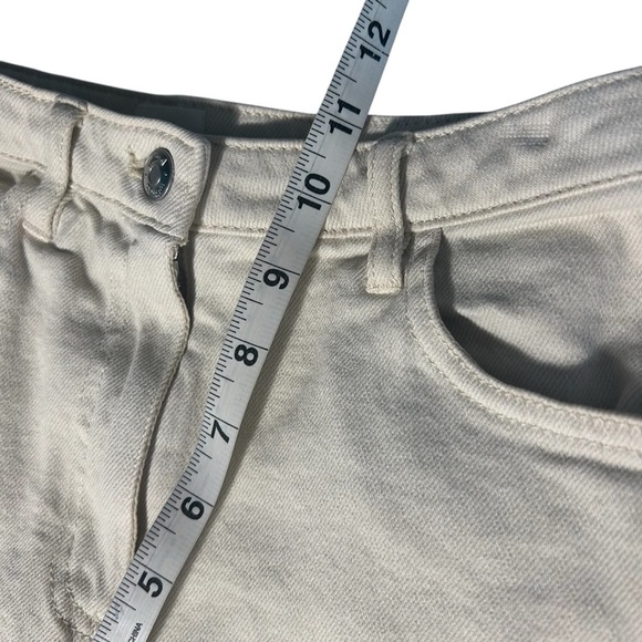 Aritzia Wilfred Free Ecru Color High Rise Straight Leg Jeans Sz 2 - Picture 10 of 13